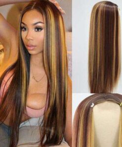Long Straight Brazilian Human Hair Wig for Natural Looking Volume