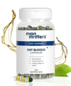 Man Matters DHT Blocker Capsules: 60 Capsules, Anti Hair Fall Treatment For Men, Stop Hair Loss & Regrow Hair Naturally.