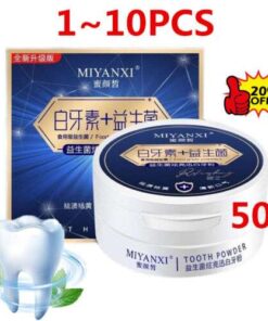 MIYANXI Tooth Powder Stain Remover 50g: Whiten Teeth and Brighten Smile