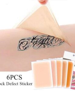 Invisible Tattoo Scar Concealer: 6-Pack Adhesive Camouflage Patches for Flawless Skin