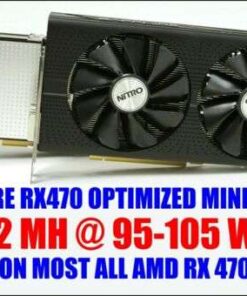 Sapphire Pulse Radeon RX 470 4GB GDDR5 Optimized for Crypto Mining with Elpida Memory