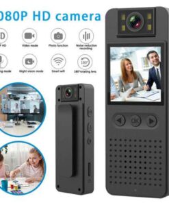 प्रोफेशनल 1080P HD वाईफाई बॉडी कैम: ऑडियो वीडियो डीवीआर, आईआर नाइट विजन, कानून प्रवर्तन के लिए मिनी कॉम्पैक्ट डिजाइन