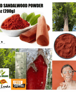 Premium 100% Pure Ceylon Red Sandalwood Powder (200g) for Natural Beauty Enhancements