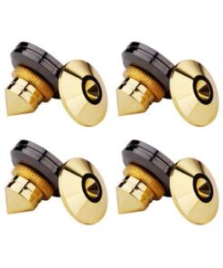 Superior Sound Isolation: Speaker Spikes Golden Copper Stand Feet Cone Base Pads Stick-on Shockproof Mat for Enhanced Audio Clarity