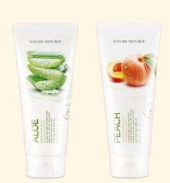 Nature Republic's Refreshing Herb, Acerola, Snail, Aloe, and Peach Enriched Cleansing Foam