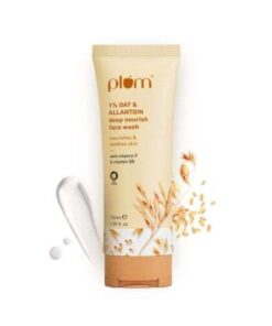 Plum Oat & Allantoin Deep Nourish Face Wash for Soft, Hydrated Skin (100ml)