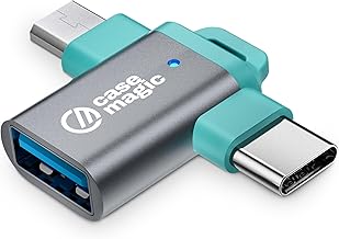 2 in 1 OTG Adapter Micro USB & Type C to USB-A 2.0 Female Connector| High-Speed Data Transfer 10Gbps| OTG Pen Drive Adapter Compatible with Laptop, Smartphones, Tablet (No Charging Support)