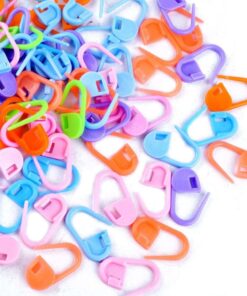 Locking Stitch Markers for Hand Knitting, Crochet & Sewing - 250 Assorted Colors