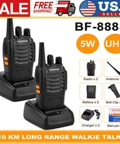 US Baofeng BF-888s UHF 400-470MHz Two-Way Ham Radio Walkie Talkies for Clear Communication
