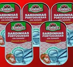 5-Pack Portuguese Sardines in Tomato Sauce for a Nutrient-Rich, Savory Meal