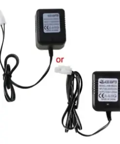 Intelligent 9.6V Ni-MH RC Battery Charger with Connector for Remote Toy Cars & Vehicles
