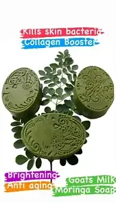 Moringa Soap Bar: Pure, Unscented, Organic and Handmade for Vibrant, Healthy Skin