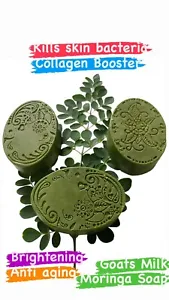 Moringa Soap Bar: Pure, Unscented, Organic and Handmade for Vibrant, Healthy Skin