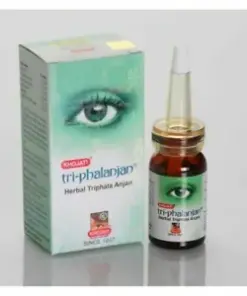 Effective Khojati TRI-PHALANJAN Herbal Eye Drops for Eye Care - 7ml (Pack of 3)