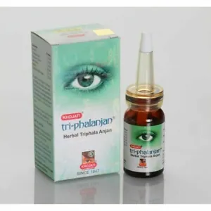 Effective Khojati TRI-PHALANJAN Herbal Eye Drops for Eye Care - 7ml (Pack of 3)