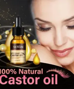 100% Pure Organic Castor Oil for Eyelash, Eyebrow, and Hair Growth - Nourishing Body Care Oil