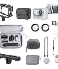 Insta360 GO 3 Action Camera Accessories: Storage Bag, Lens Cover, Lanyard Mount for Secure and Convenient Use