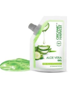 Organic Harvest Aloe Vera Moisturizing Gel for Dry Skin & Hair - 100ml