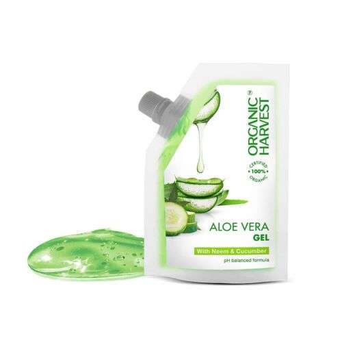 Organic Harvest Aloe Vera Moisturizing Gel for Dry Skin & Hair - 100ml