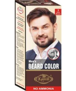 Kamill Dark Brown Men's Beard Color: Ammonia-Free, for a Natural & Lasting Dark Brown Tint, 100gm