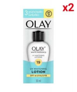 Illuminate Your Skin with OLAY White Radiance Whitening Lotion SPF 19, 2x 30ml