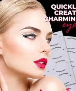 Effortless Cat Eye Makeup: Reusable Eyeliner & Eyeshadow Stencil Guide Stickers