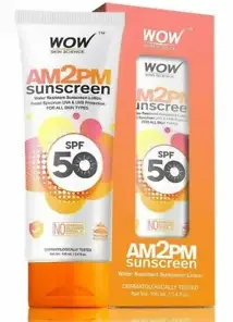 WOW Skin Science Sunscreen, Broad Spectrum UVA/UVB Protection, SPF 50, 100ml / 3.4oz