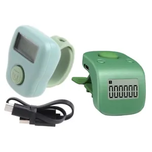 Rechargeable Electronic Finger Counter for Prayer Beads, Counting & Meditation.