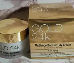 24K Gold Radiance Booster Day Cream: Anti-Aging and Hydrating for Normal to Dry Skin
