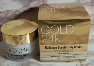 24K Gold Radiance Booster Day Cream: Anti-Aging and Hydrating for Normal to Dry Skin