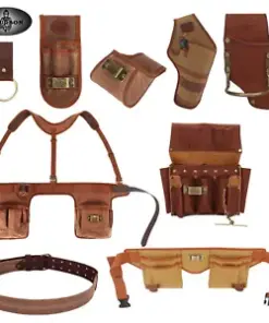 TOURBON Electrician Tool Belt with Nail Tool Pouches, Drill Holsters for Tool Organization