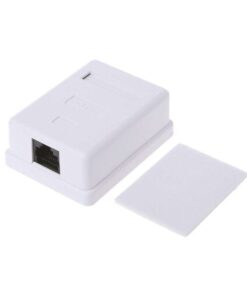 Cat6 RJ45 Single Port Desktop Mount Box for Clean Cable Management