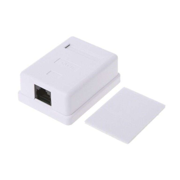 Cat6 RJ45 Single Port Desktop Mount Box for Clean Cable Management ...