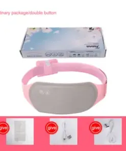 Electric Relief Period Pain Heating + Vibration Massager Stomach Analgesic Belt