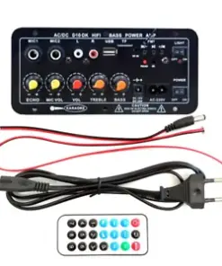 120W Bluetooth Audio Amplifier Board for Powerful Subwoofers & Speakers with Dual Microphone