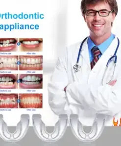 Straighten Your Smile with 3-Stage Silicone Teeth Corrector Braces.