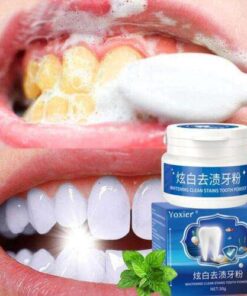 व्हाइटनिंग रिवाइवल: चमकदार और स्वस्थ मुस्कान के लिए दांतों के दाग साफ करने वाला पाउडर