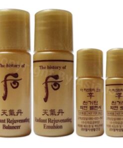 Radiant Rejuvenation: The History of Whoo Radiant Rejuvenating Balancer and Emulsion Set (5ml x 8-96pcs)