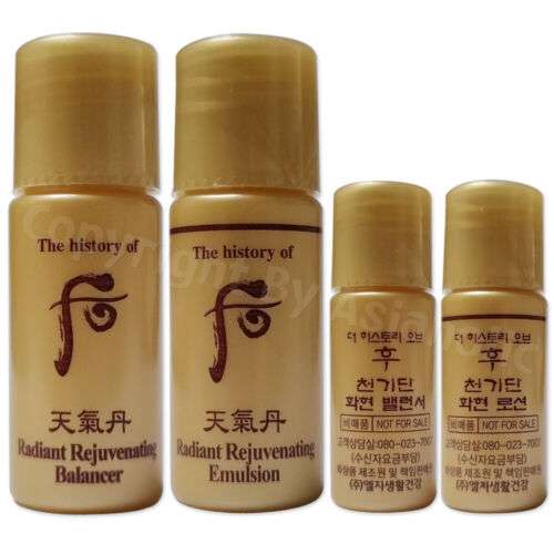 Radiant Rejuvenation: The History of Whoo Radiant Rejuvenating Balancer and Emulsion Set (5ml x 8-96pcs)