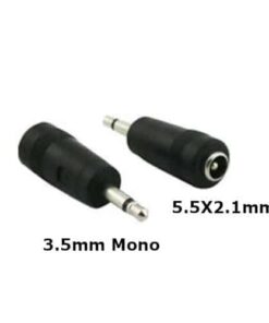 Universal Laptop DC Tip Converter: 5.5 x 2.1mm Female to 3.5mm Mono for Power Adapters