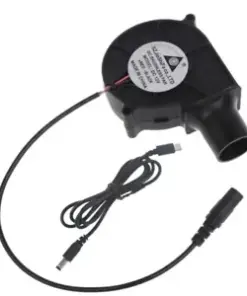 Portable 12V USB-C BBQ Fan for Faster, More Efficient Grilling and Camping Cooking