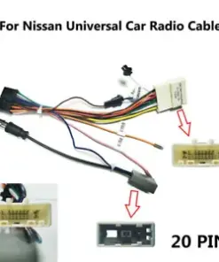 Android Car Stereo 20PIN Wiring Harness Connector Power Cable for Nissan Vehicles