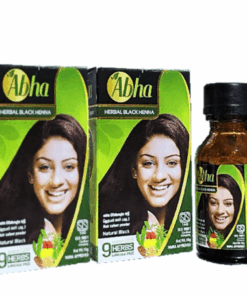Abha Natural Black Henna: Ammonia-Free Herbal Hair Color for Silky, Lustrous Locks