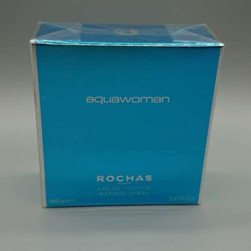 Rochas Aquawoman Eau de Toilette Spray for Women, 3.4 oz / 100 ml, Rare 2010 Edition