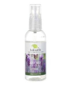 Bali Ratih Organic Fragrance Mist Body Splash Spray: Refreshing Lavender Scent for All-Day Vitality