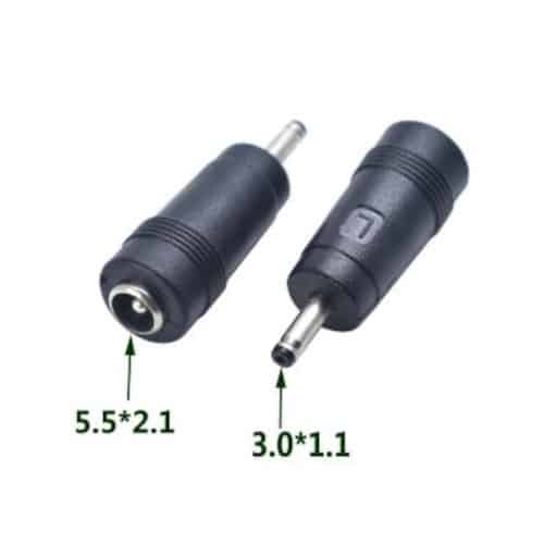 Samsung Laptop DC Tip Converter: 5.5 x 2.1mm Female to 3.0 x 1.1mm Male Power Adapter