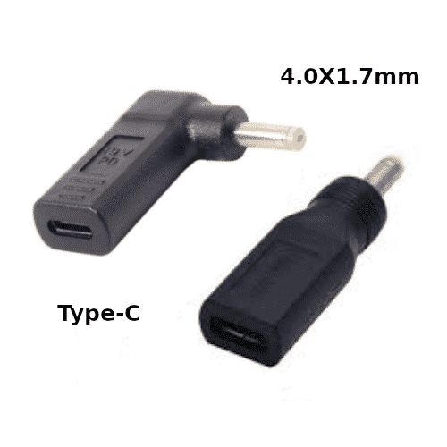 Type-C to 4.0x1.7mm Laptop DC Tip Converter for Powering Devices