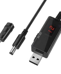 USB Step-Up Converter Cable for Powering Devices with 9V or 12V DC Power.