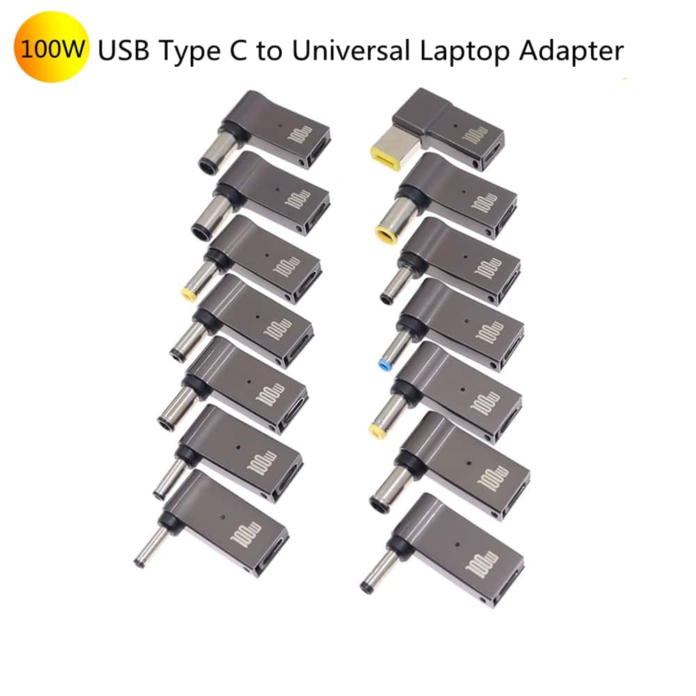 100W USB-C Fast Charging Adapter for Laptops - Universal for Dell, Asus, HP, Acer, Lenovo and More