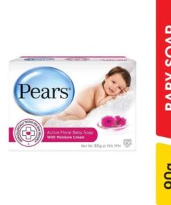 Pears Active Floral Natural Baby Soap for Gentle & Nourishing Cleansing